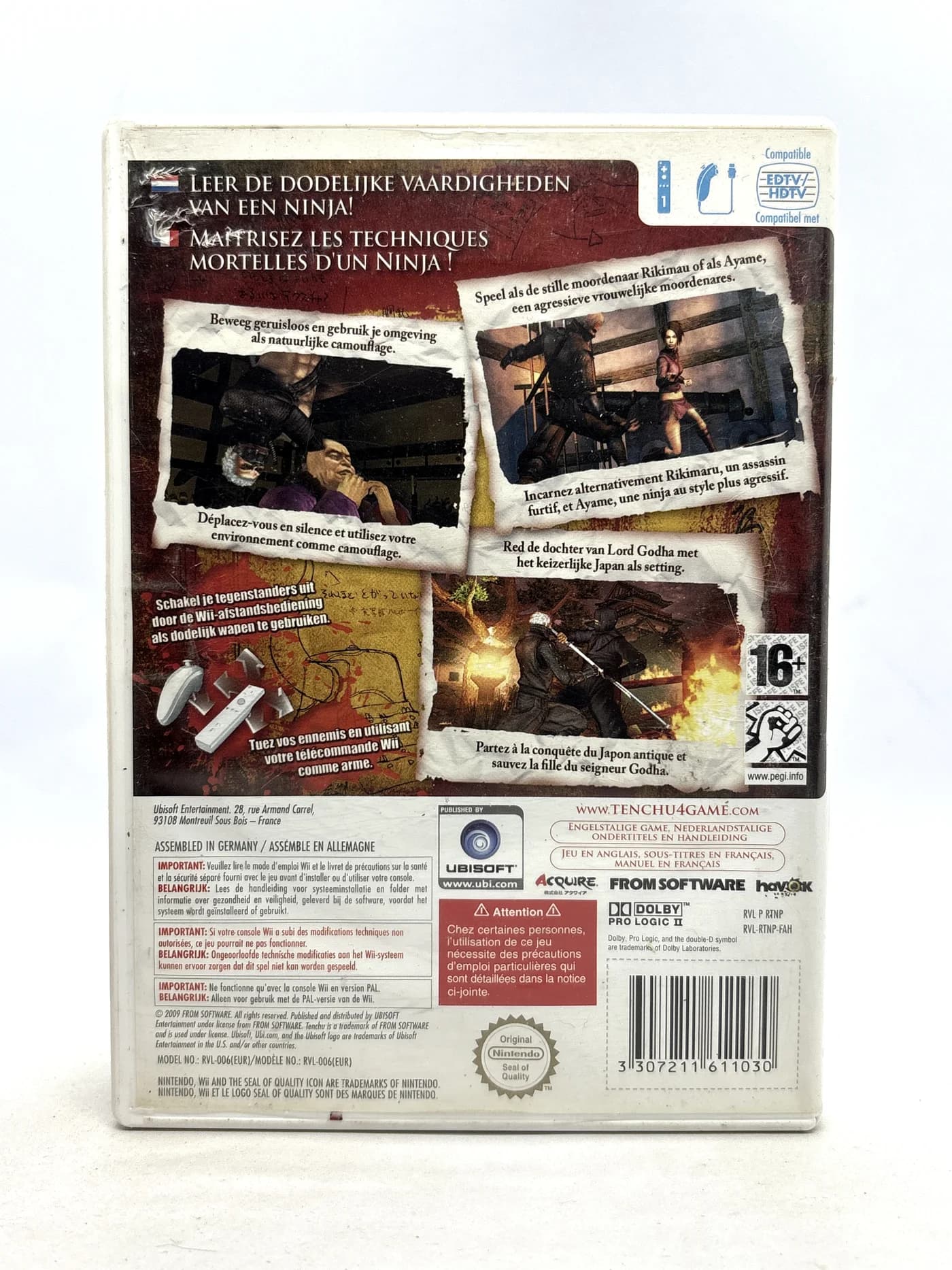 Tenchu Shadow Assassins Nintendo Wii