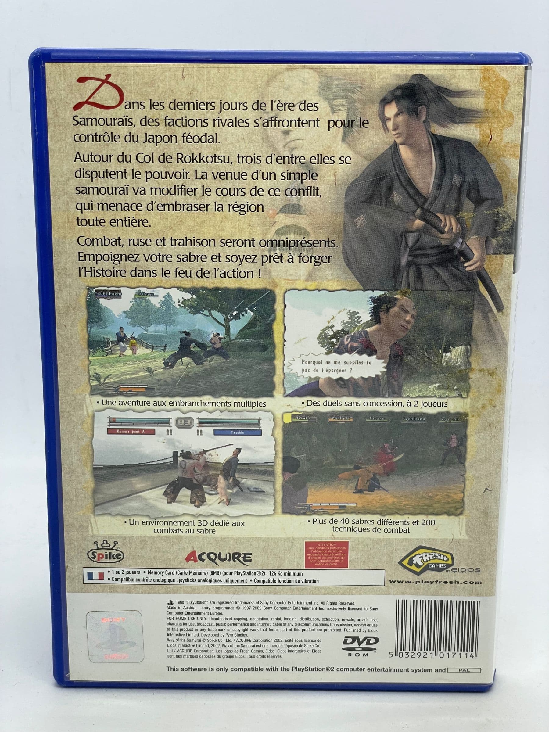 Way of the Samurai PS2