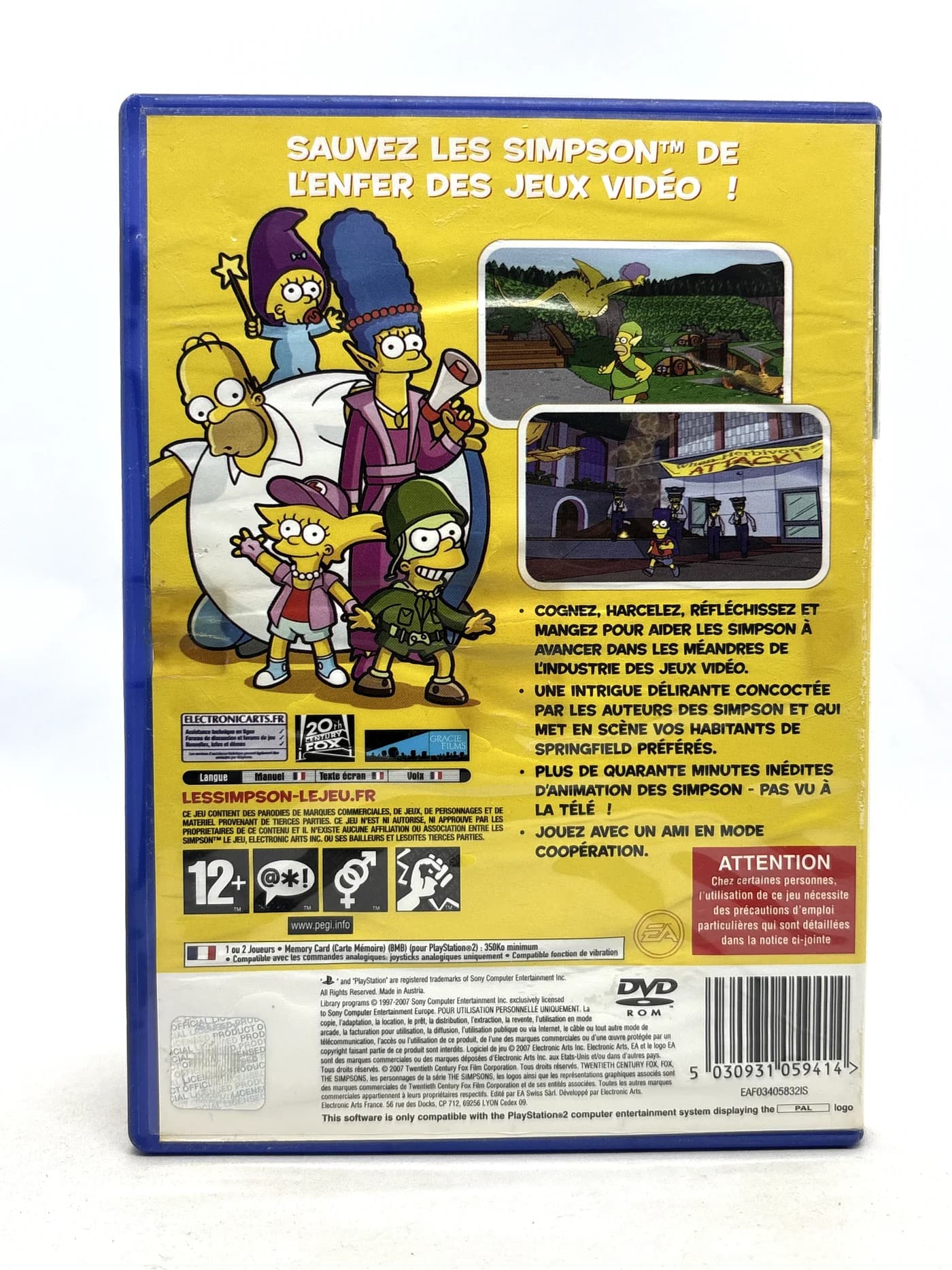 Simpsons The Game PS2 (FR)