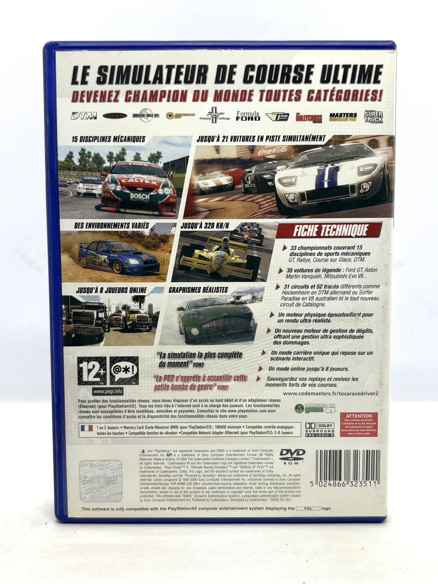TOCA Race Driver 2 PS2