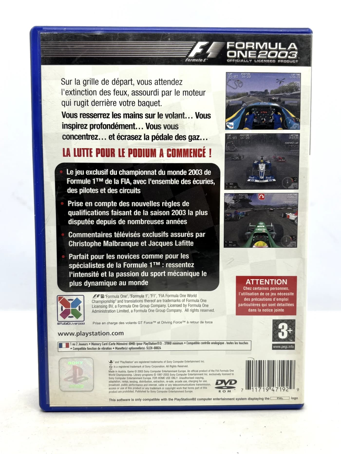 Formula One 2003 PS2