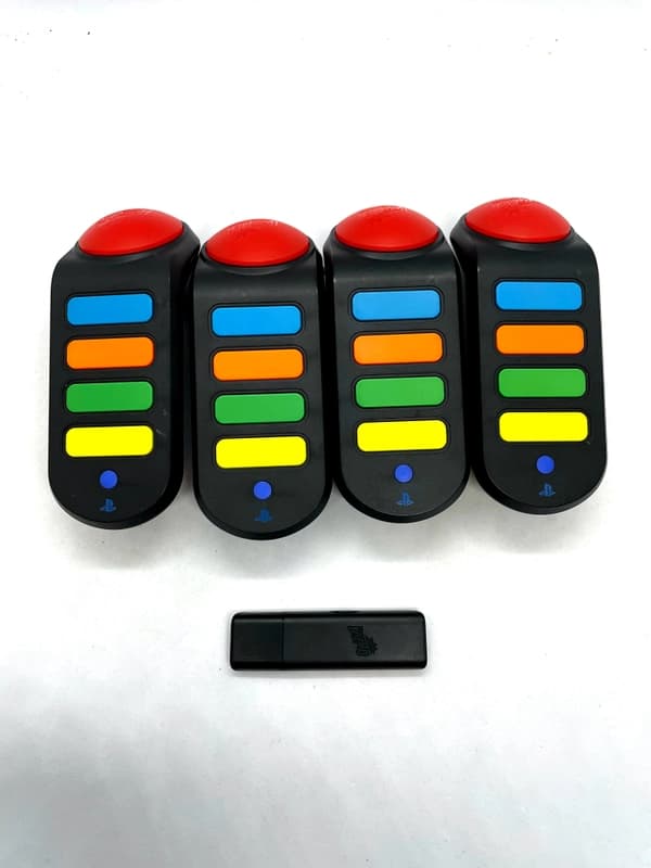 Buzzery Bezprzewodowe do gier Buzz PS3 4 sztuki