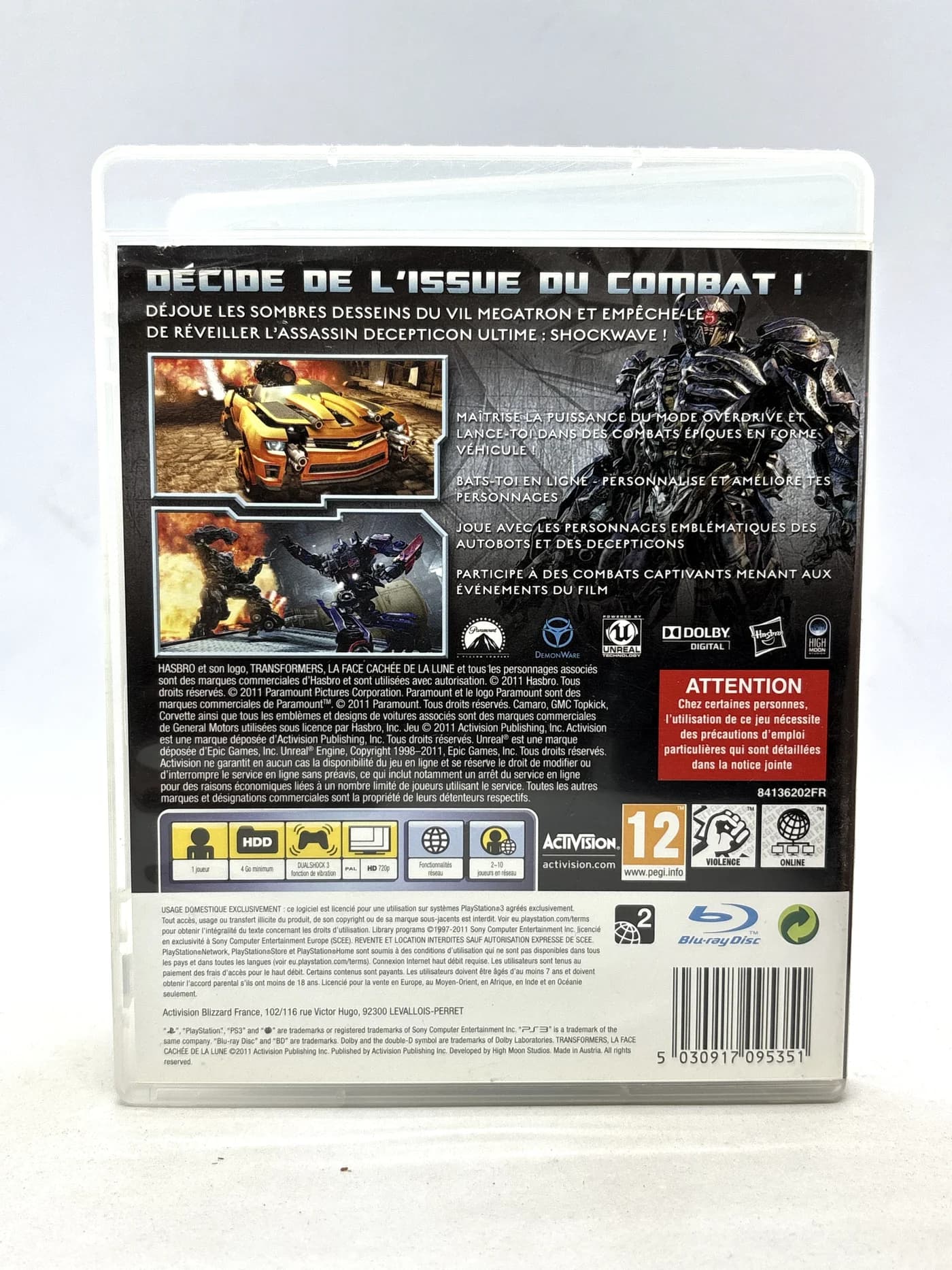 Transformers 3 Dark Side of the Moon PS3