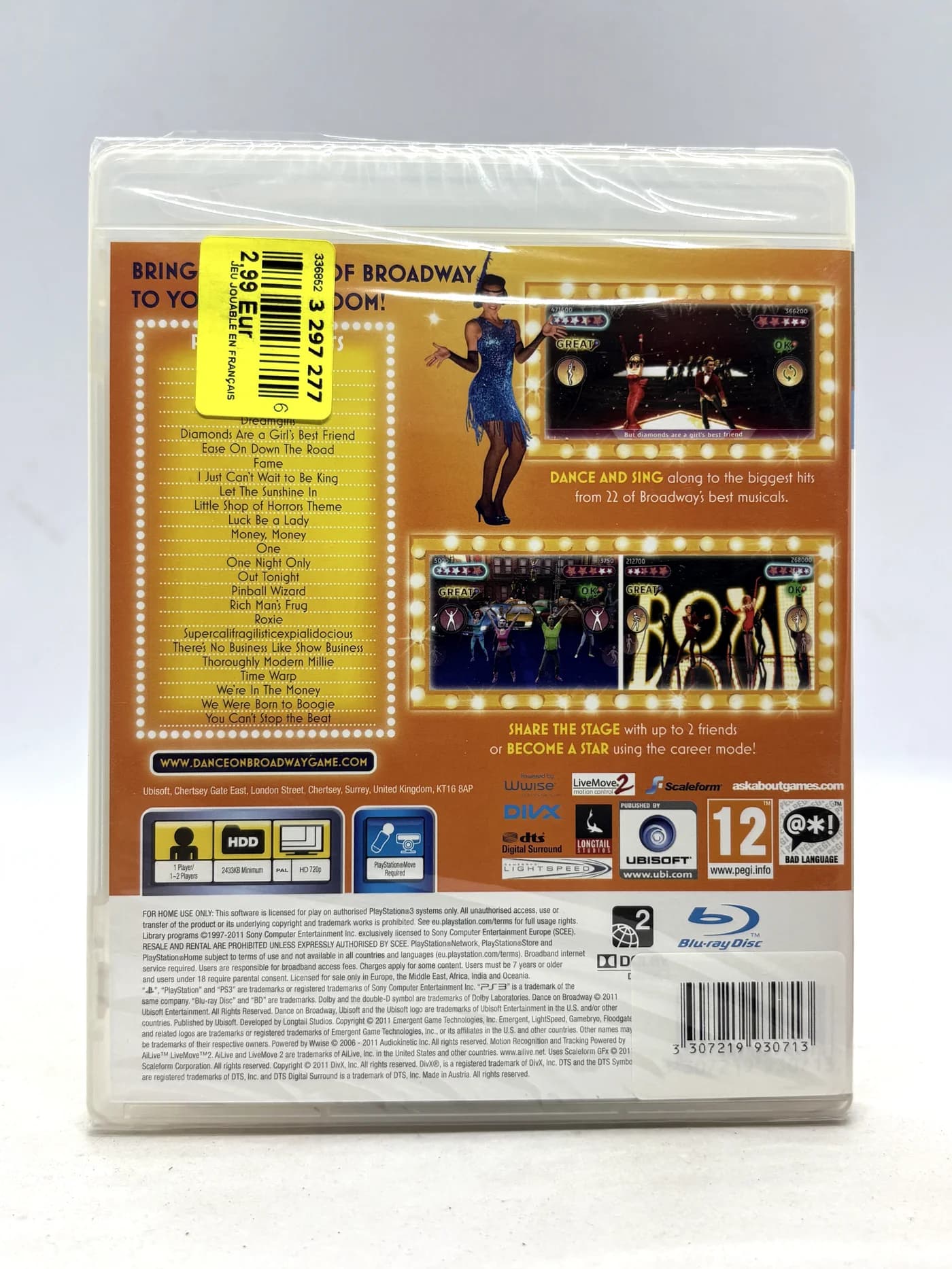 Dance on Broadway PS3 (Nieuw en verzegeld)