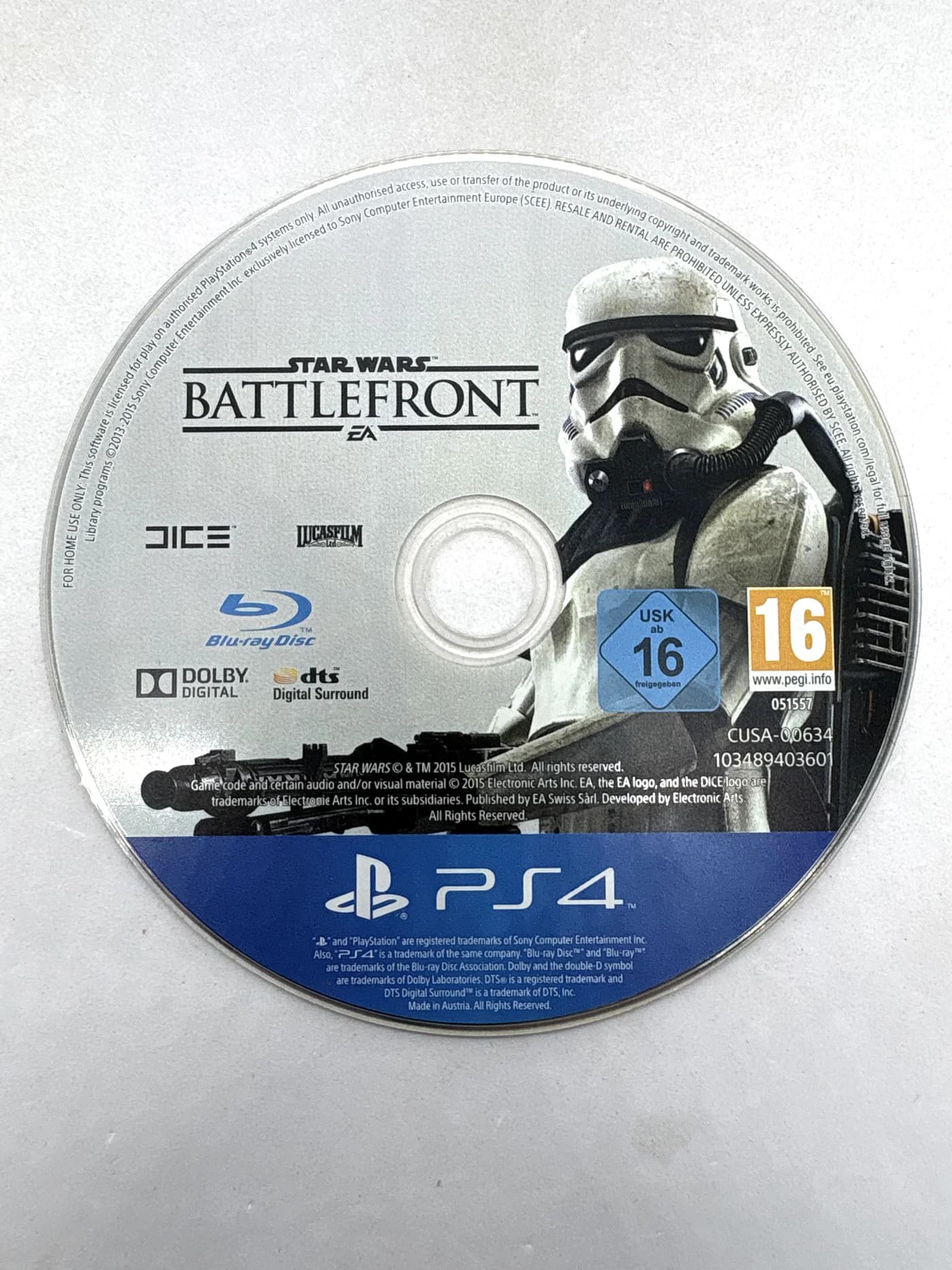 Star Wars Battlefront PS4 (disc only)