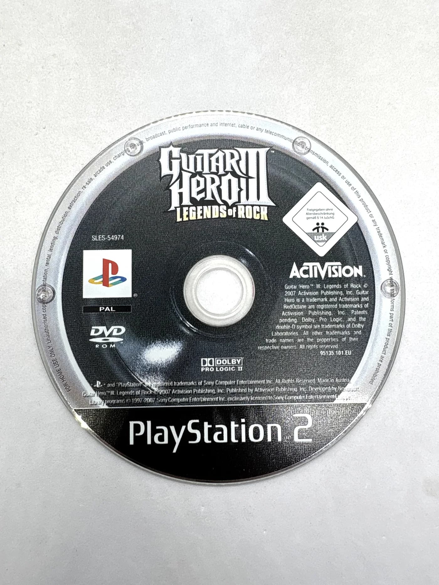 Guitar Hero III Legends of Rock PS2 (FR) (game only)