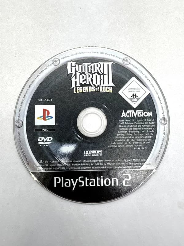 Guitar Hero III Legends of Rock PS2 (FR) (game only)