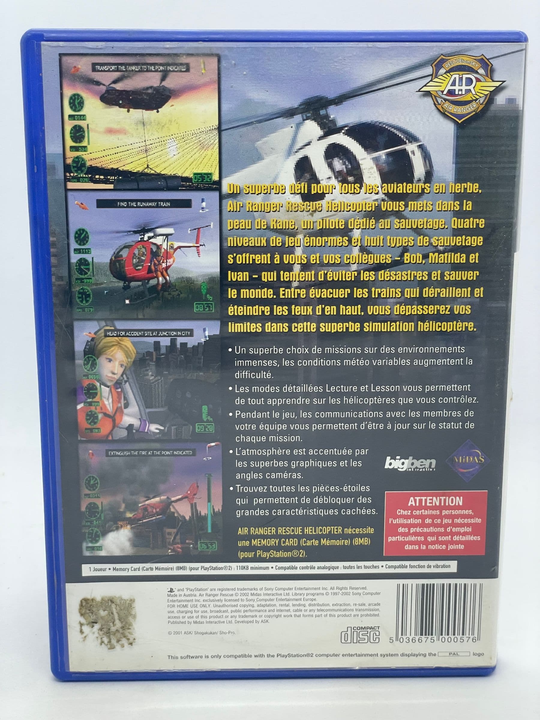 Air Ranger Rescue PS2