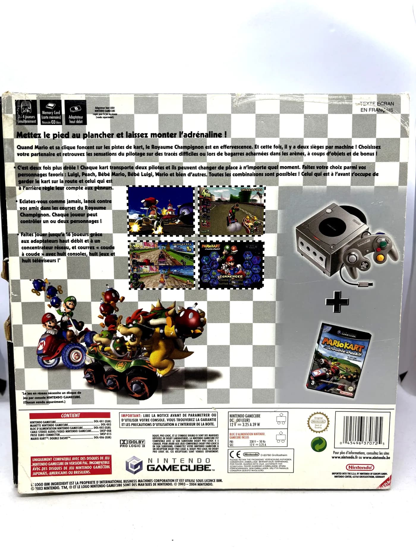 Nintendo GameCube Console Mario Kart Double Dash Pack Complete