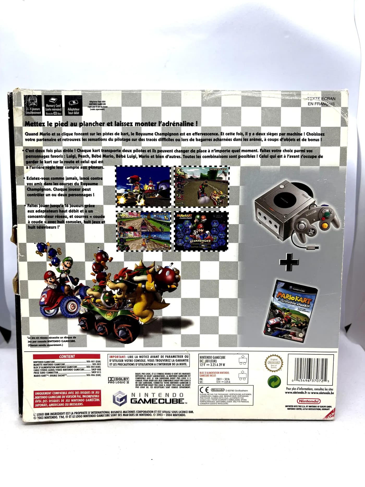 Nintendo GameCube Console Mario Kart Double Dash Pack Complete