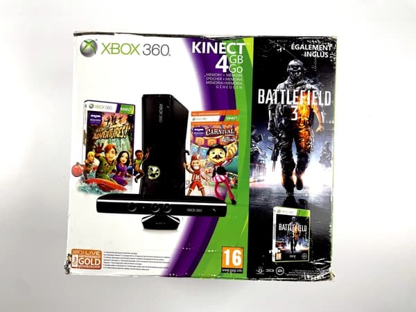 Xbox 360 S 4GB + Kinect Complete Console