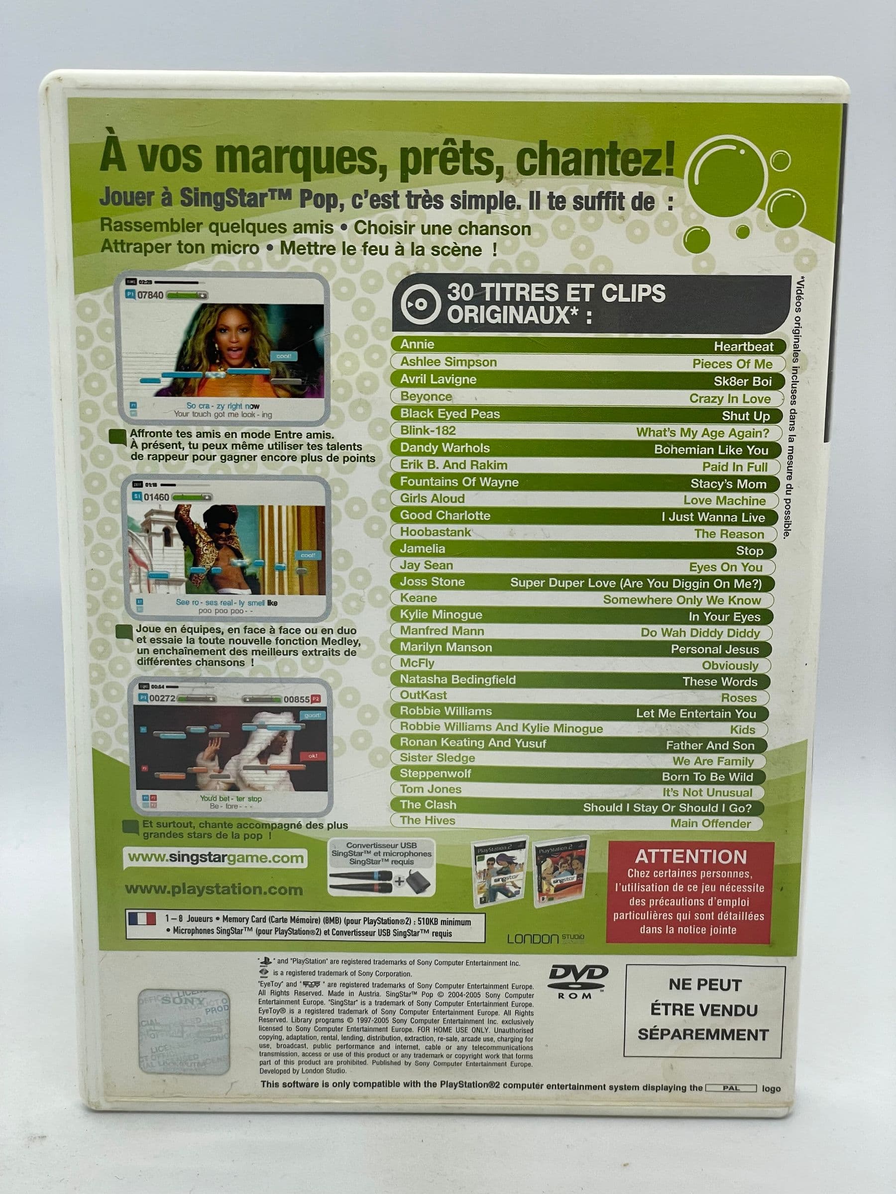 SingStar Pop PS2