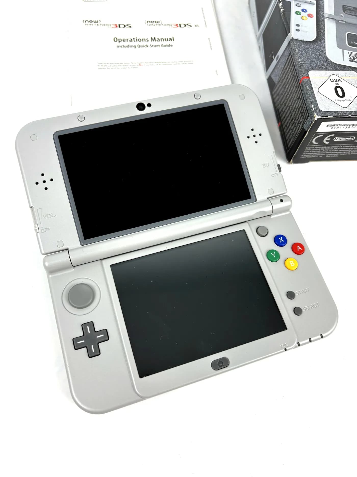 New Nintendo 3DS XL Super Nintendo Edition Console PERFECT Complete Set