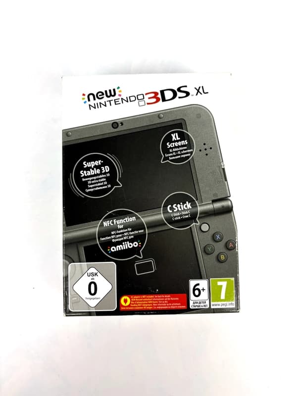 New Nintendo 3DS XL Metallic Black Console Set