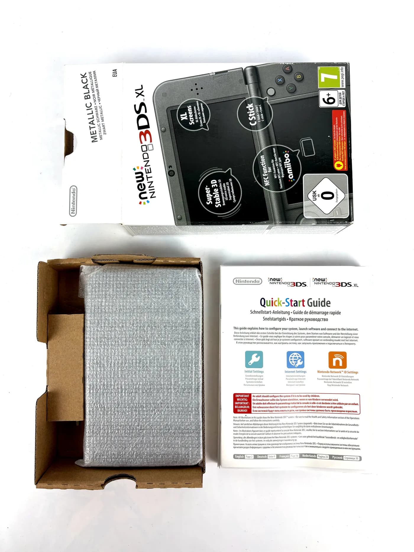 New Nintendo 3DS XL Metallic Black Console Set