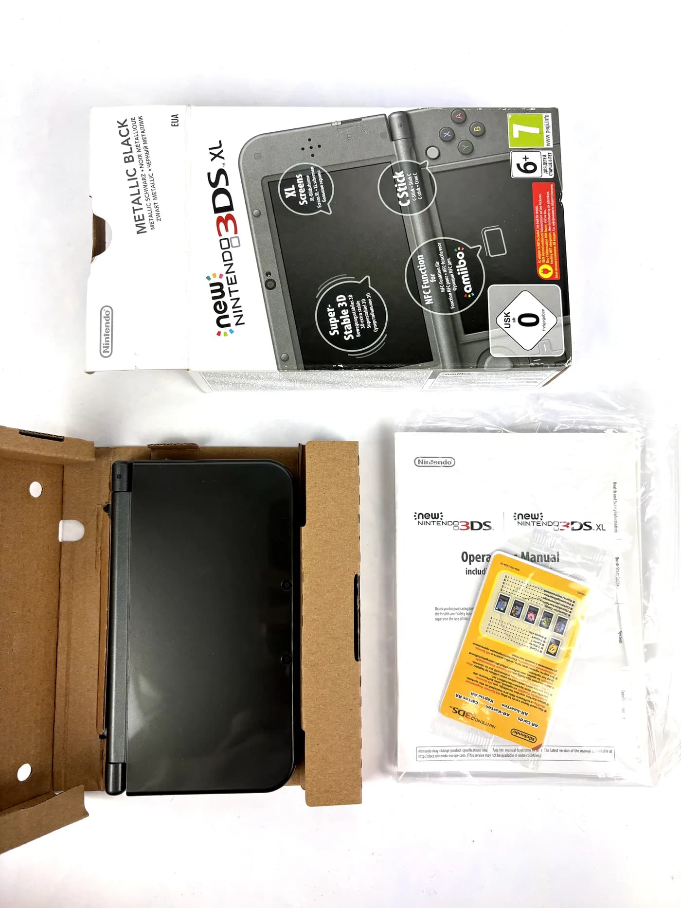New Nintendo 3DS XL Metallic Black Console Set