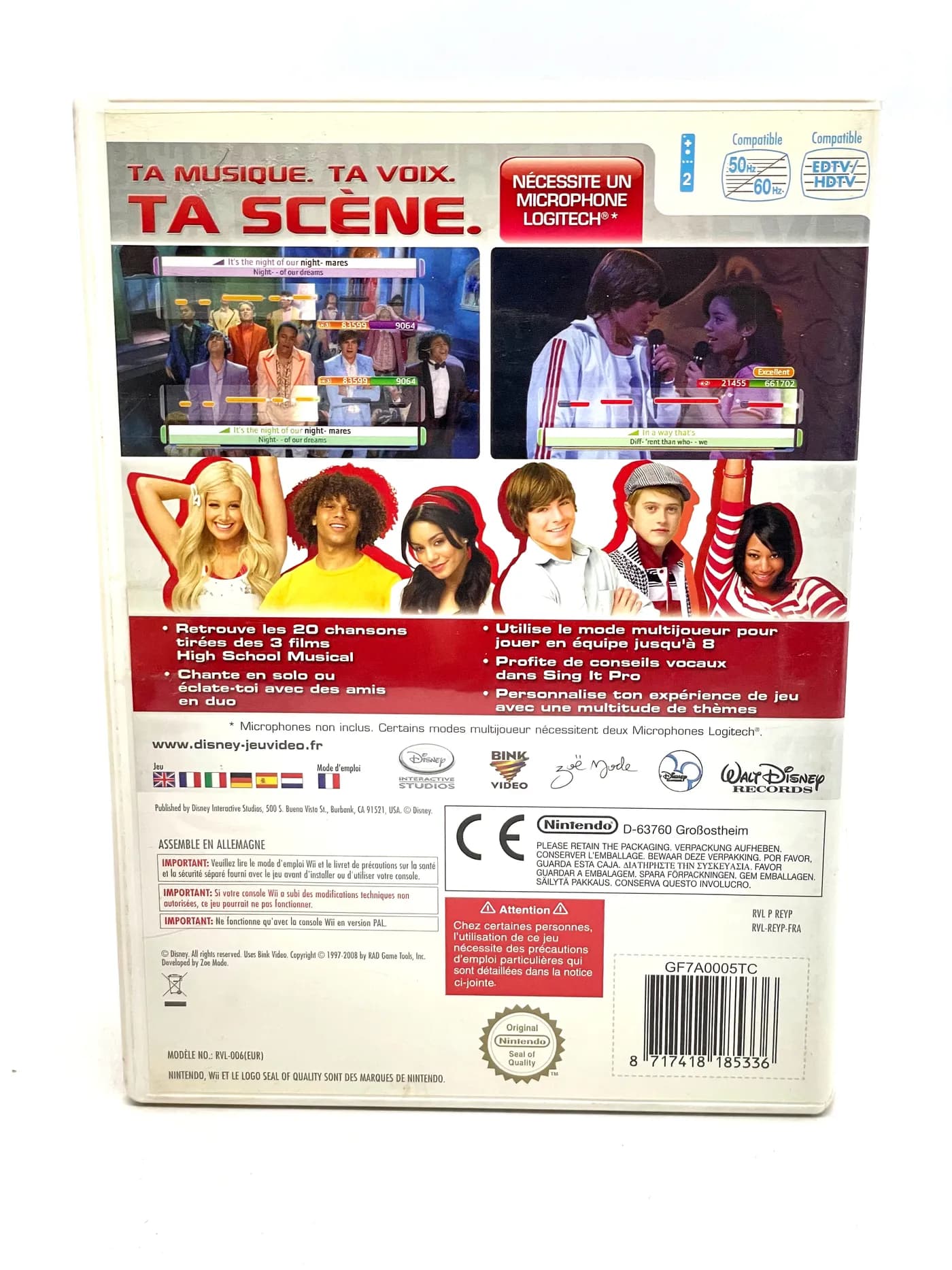 Disney Sing It High School Musical 3 Nintendo Wii