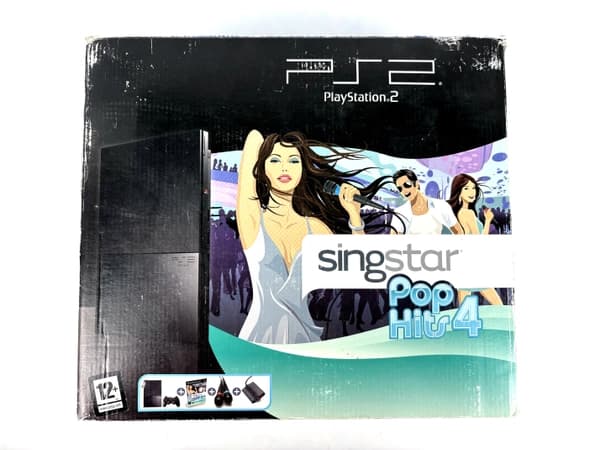 PlayStation 2 PS2 Slim Console Singstar Pop Hits 4 Pack SCPH-90004 Set