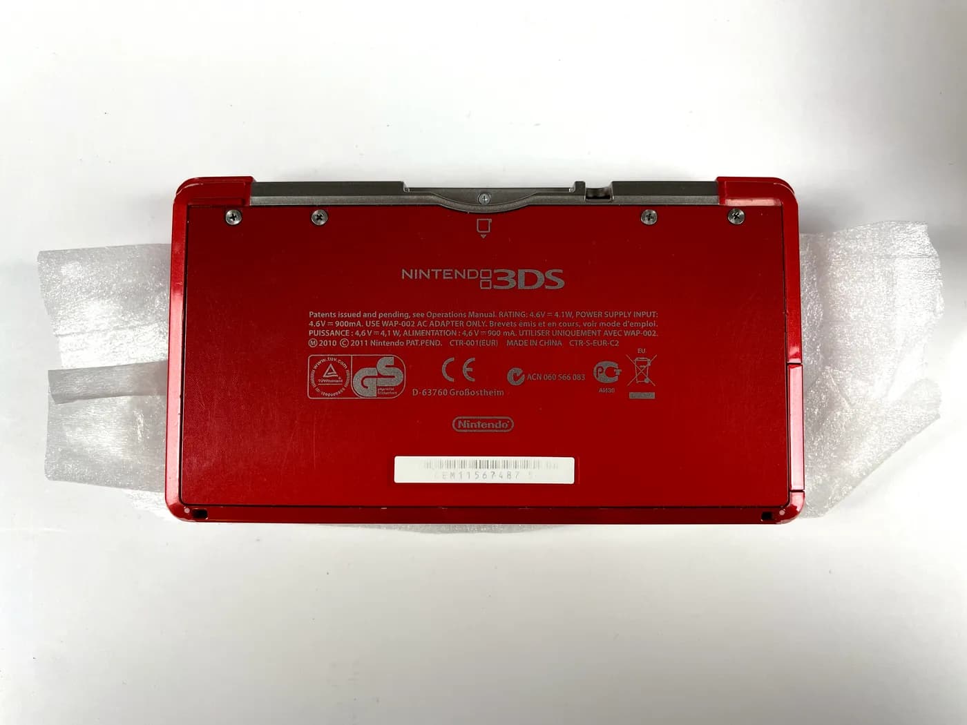 Konsola Nintendo 3DS Metallic Red Komplet