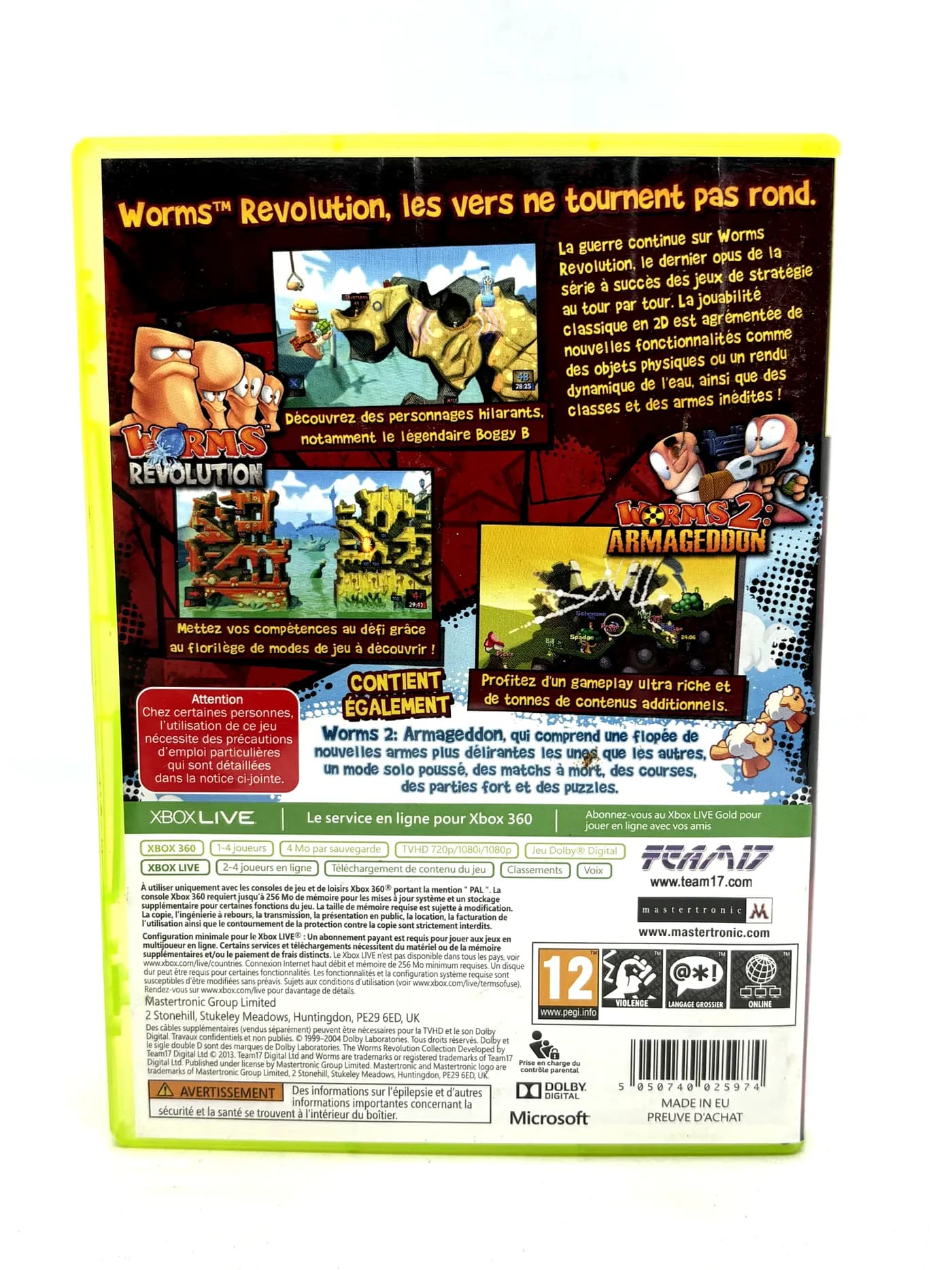 Worms The Revolution Collection Xbox 360