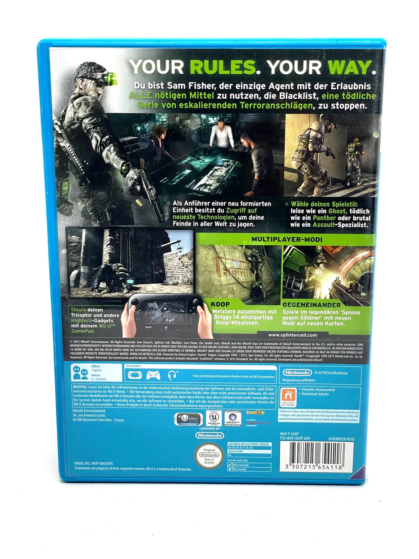 Splinter Cell Blacklist Nintendo Wii U