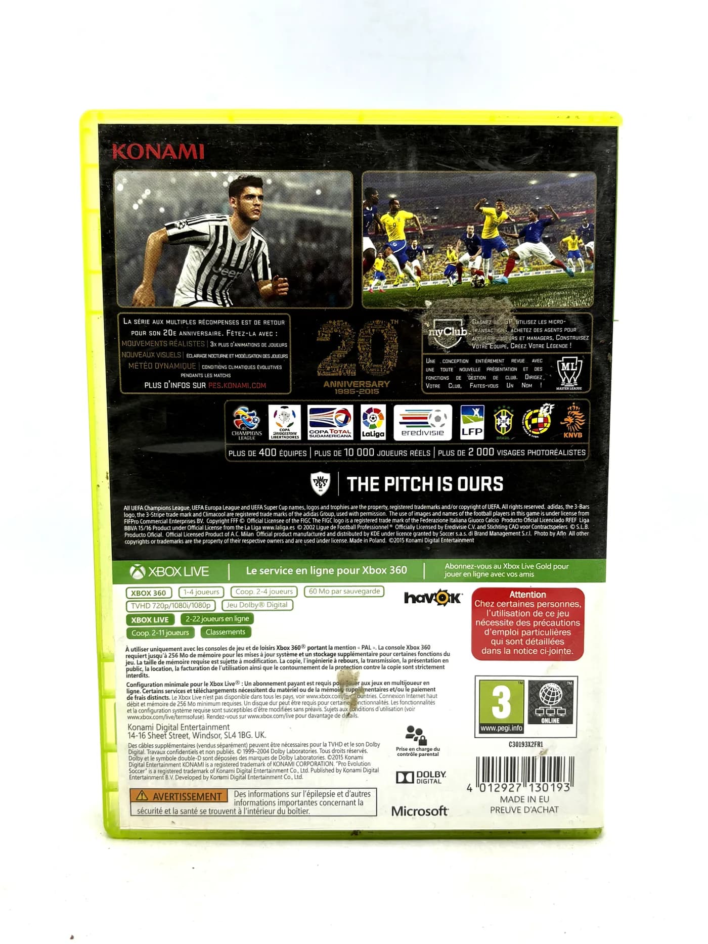 Pro Evolution Soccer 2016 Xbox 360