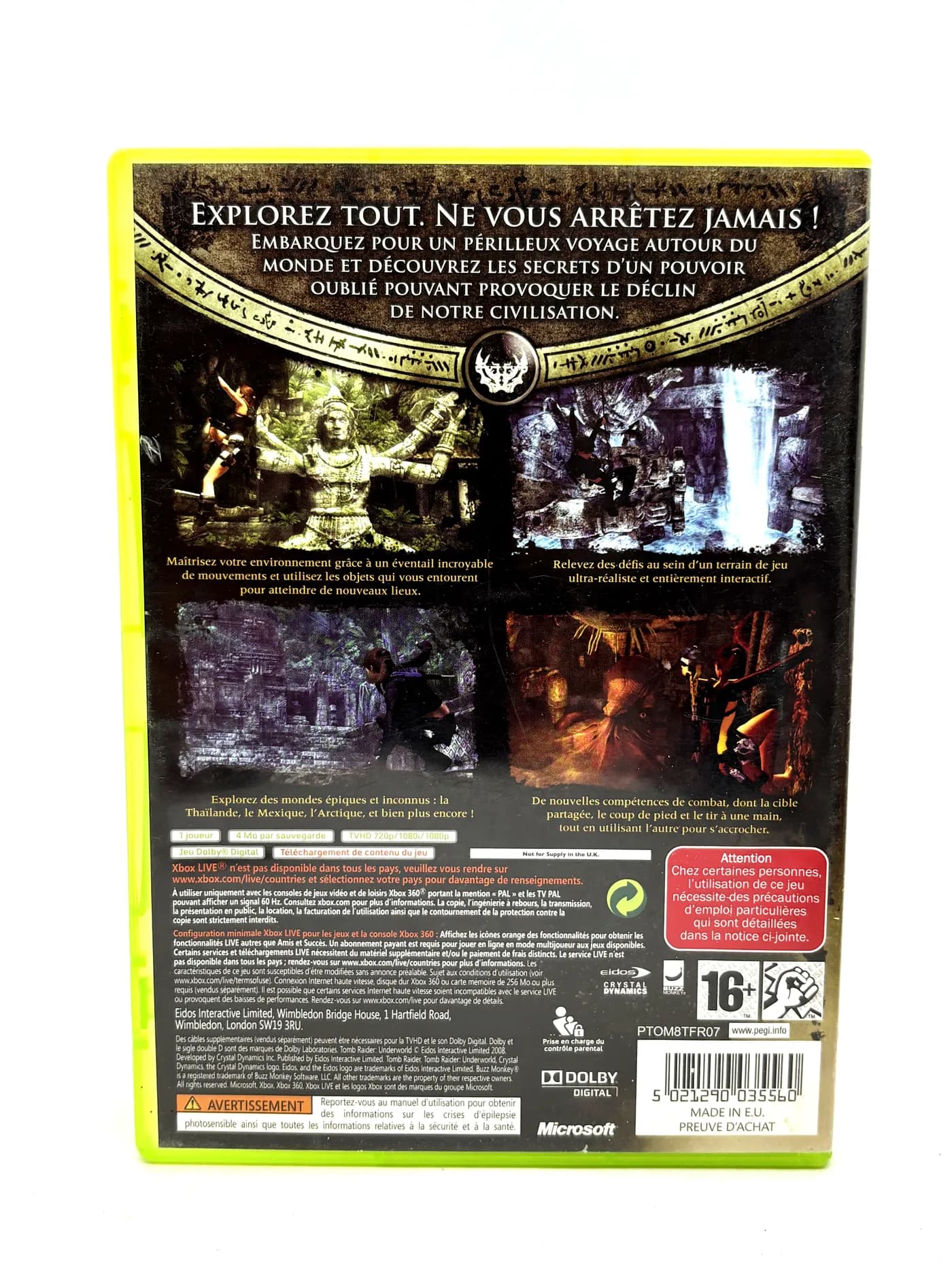 Tomb Raider Underworld Xbox 360