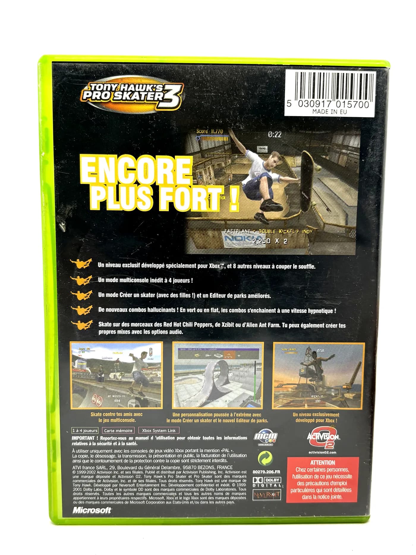 Tony Hawk's Pro Skater 3 XBOX