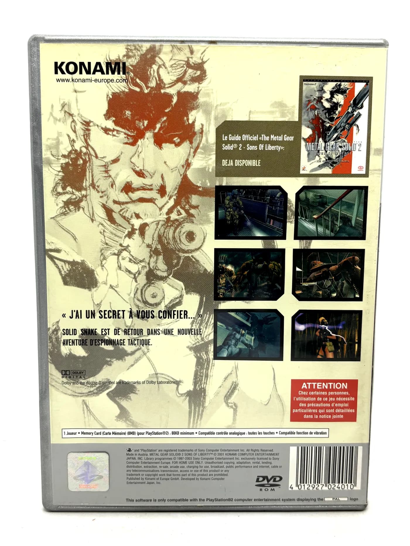 Metal Gear Solid 2 Sons of Liberty PS2