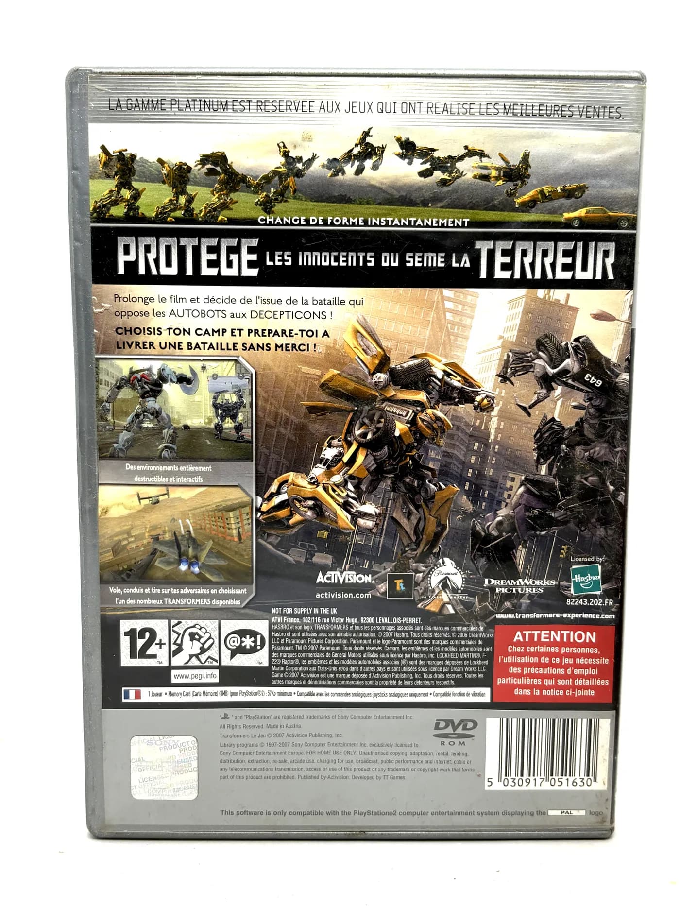 Transformers PS2 (FR)