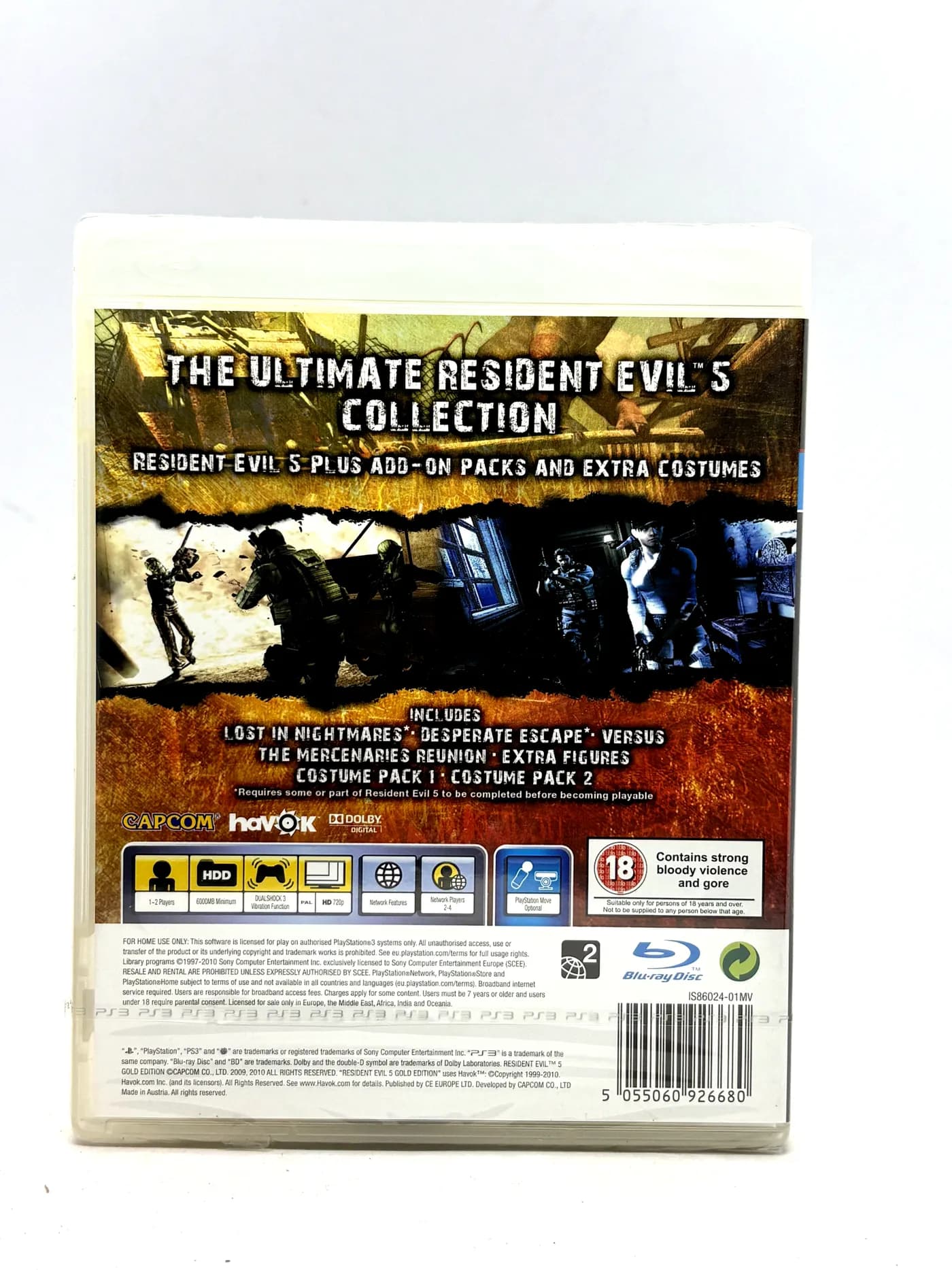Resident Evil 5 Gold Edition PS3 (New and Sealed)