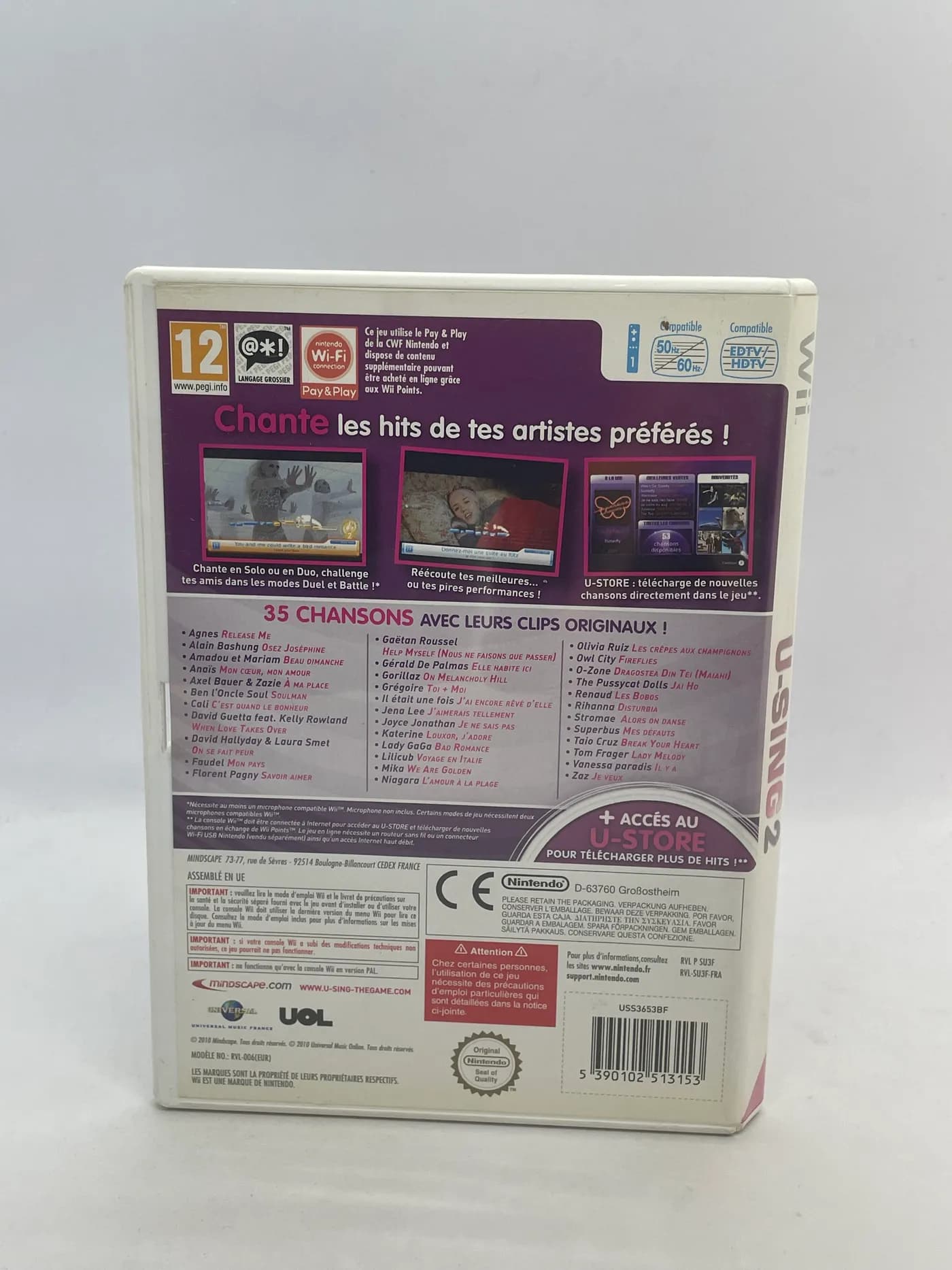 U-Sing 2 Nintendo Wii (FR)