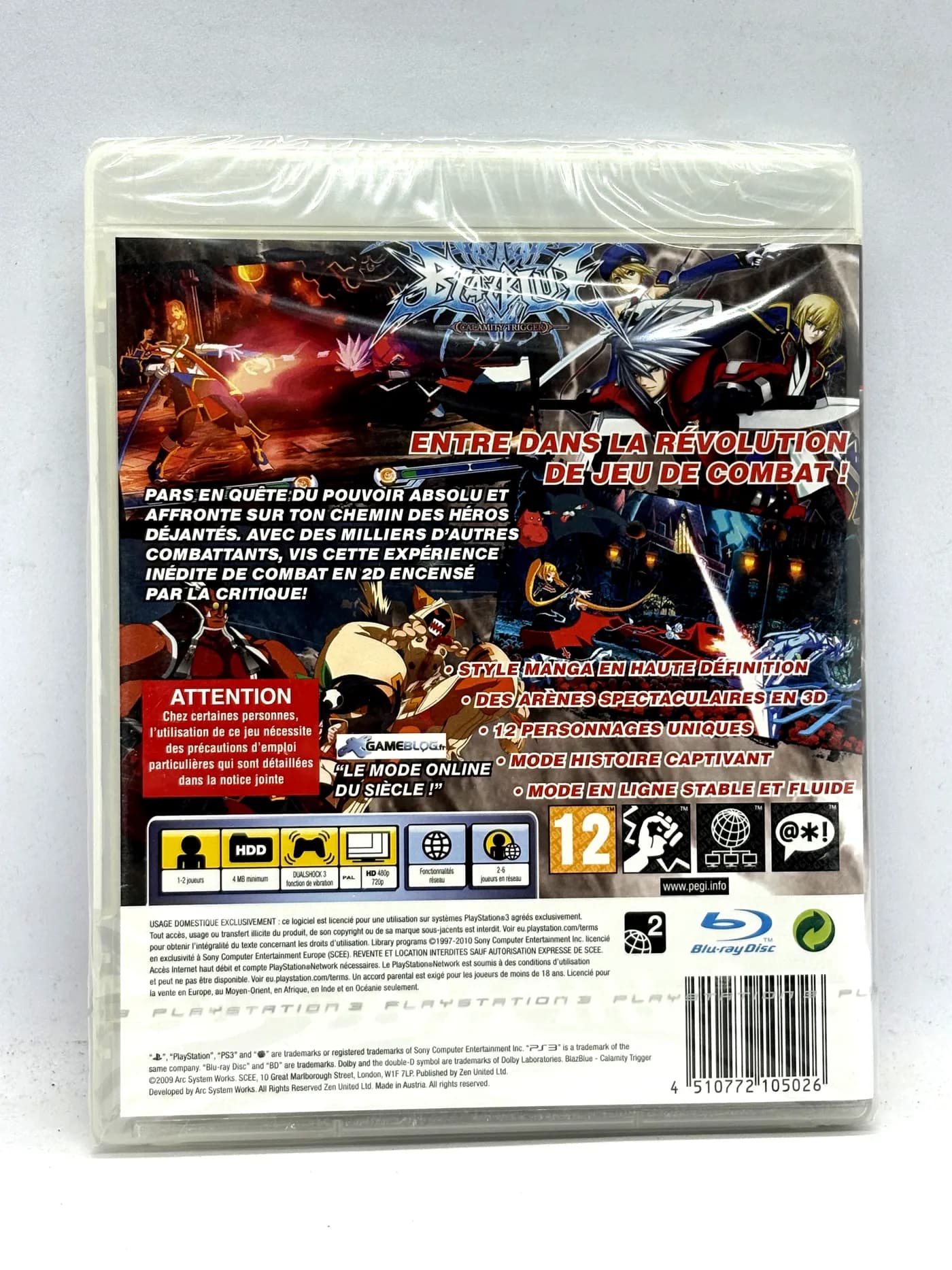 BlazBlue Calamity Trigger PS3 (Nuovo e sigillato)