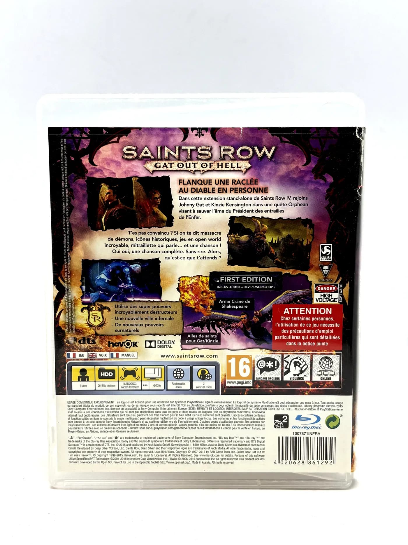 Saints Row Gat Out of Hell PS3