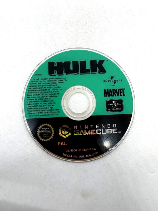 Hulk Nintendo GameCube (disc only)