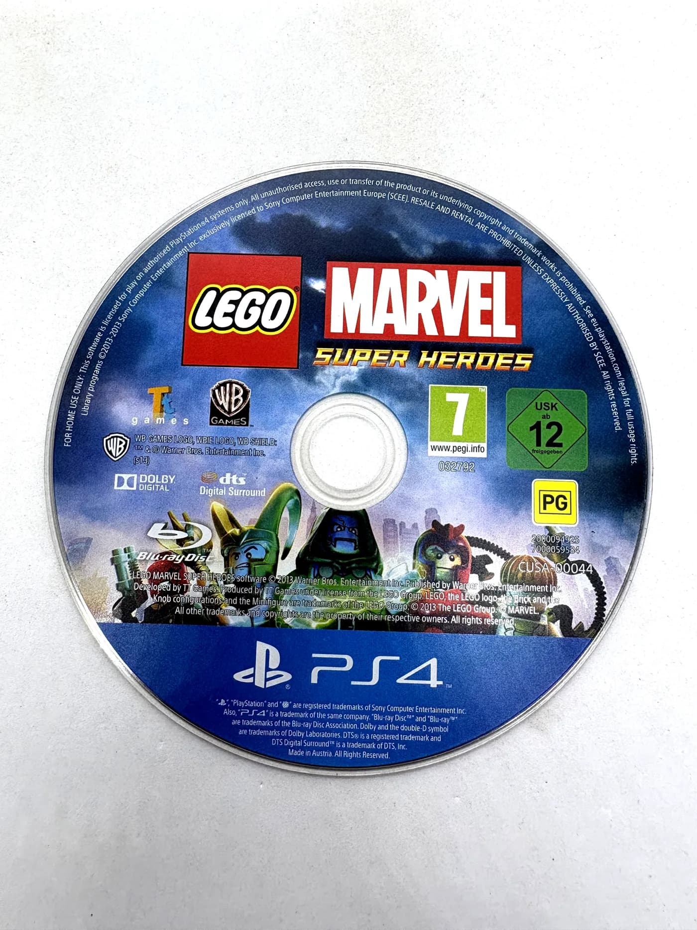 Lego Marvel Super Heroes PS4 (disc only)
