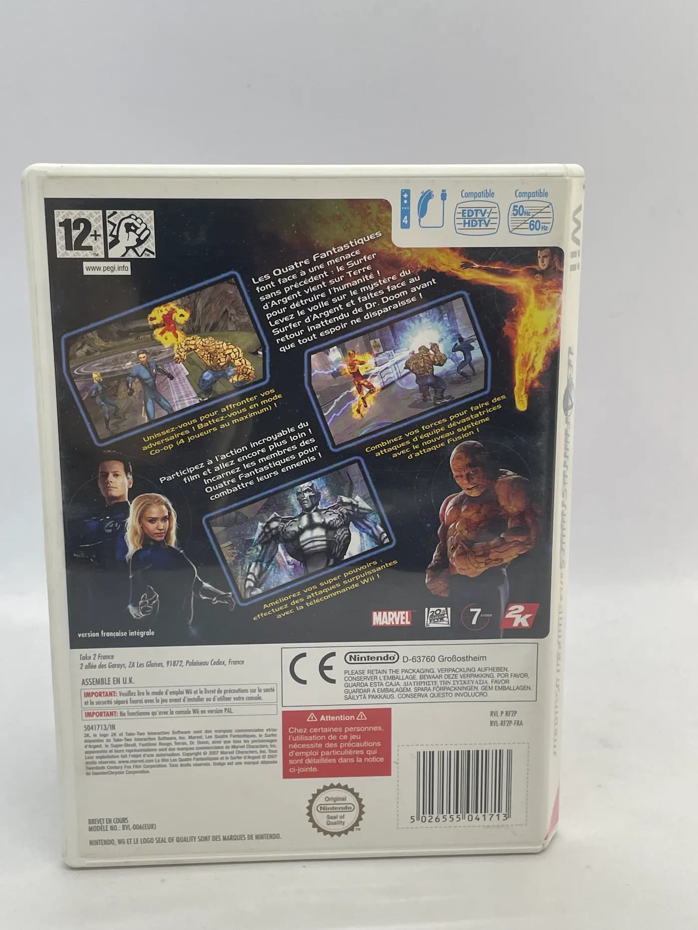 Fantastic Four Rise of the Silver Surfer Nintendo Wii
