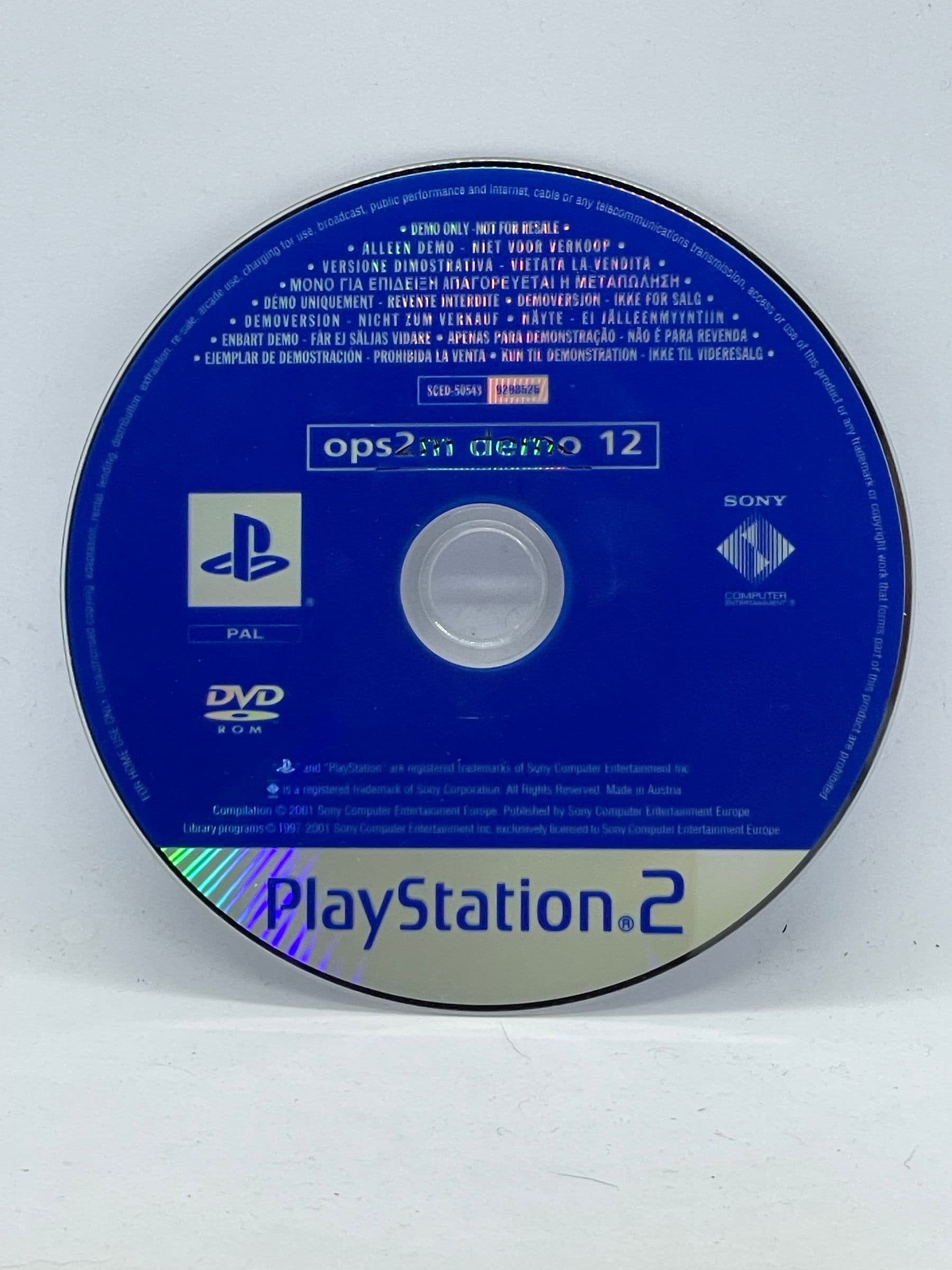 Official PlayStation 2 Magazine Demo 12 PS2 (CD)
