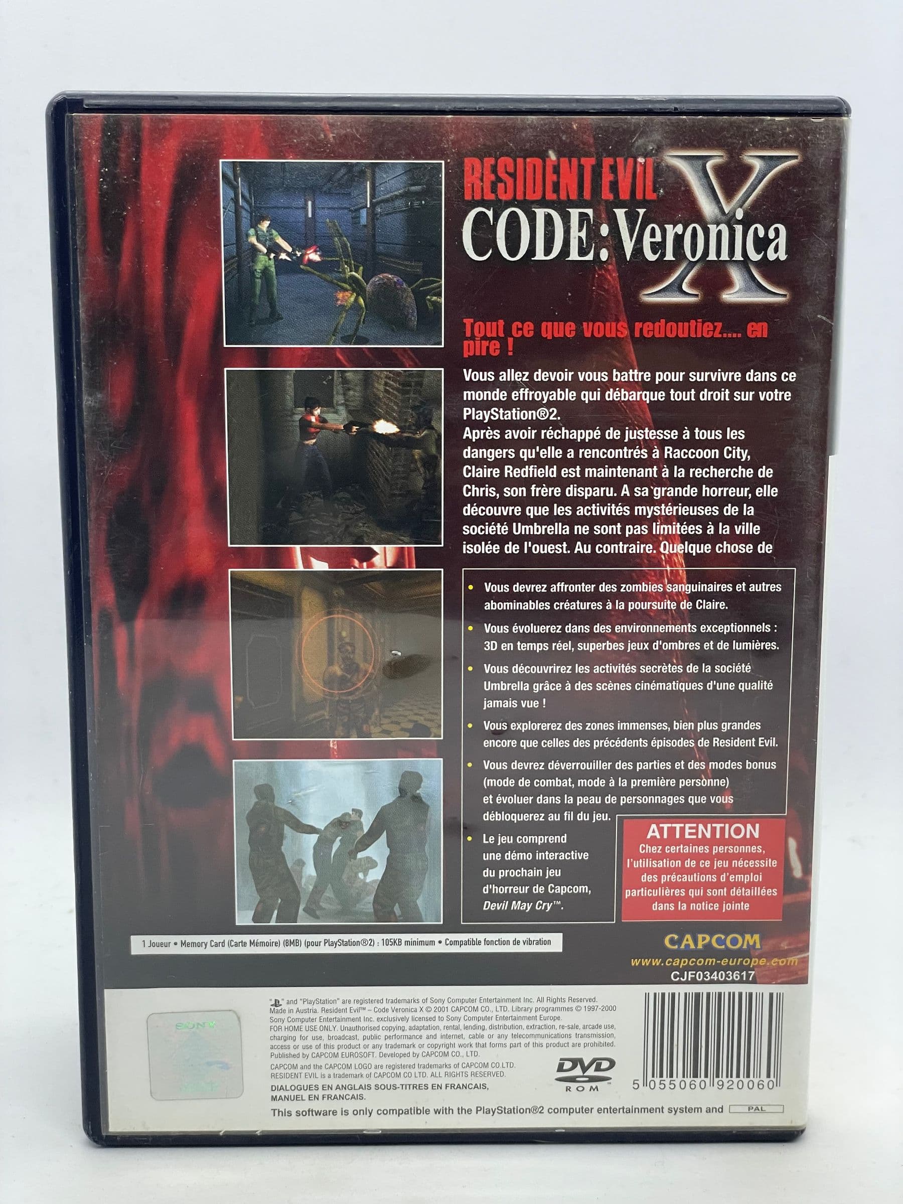 Resident Evil Code Veronica X PS2