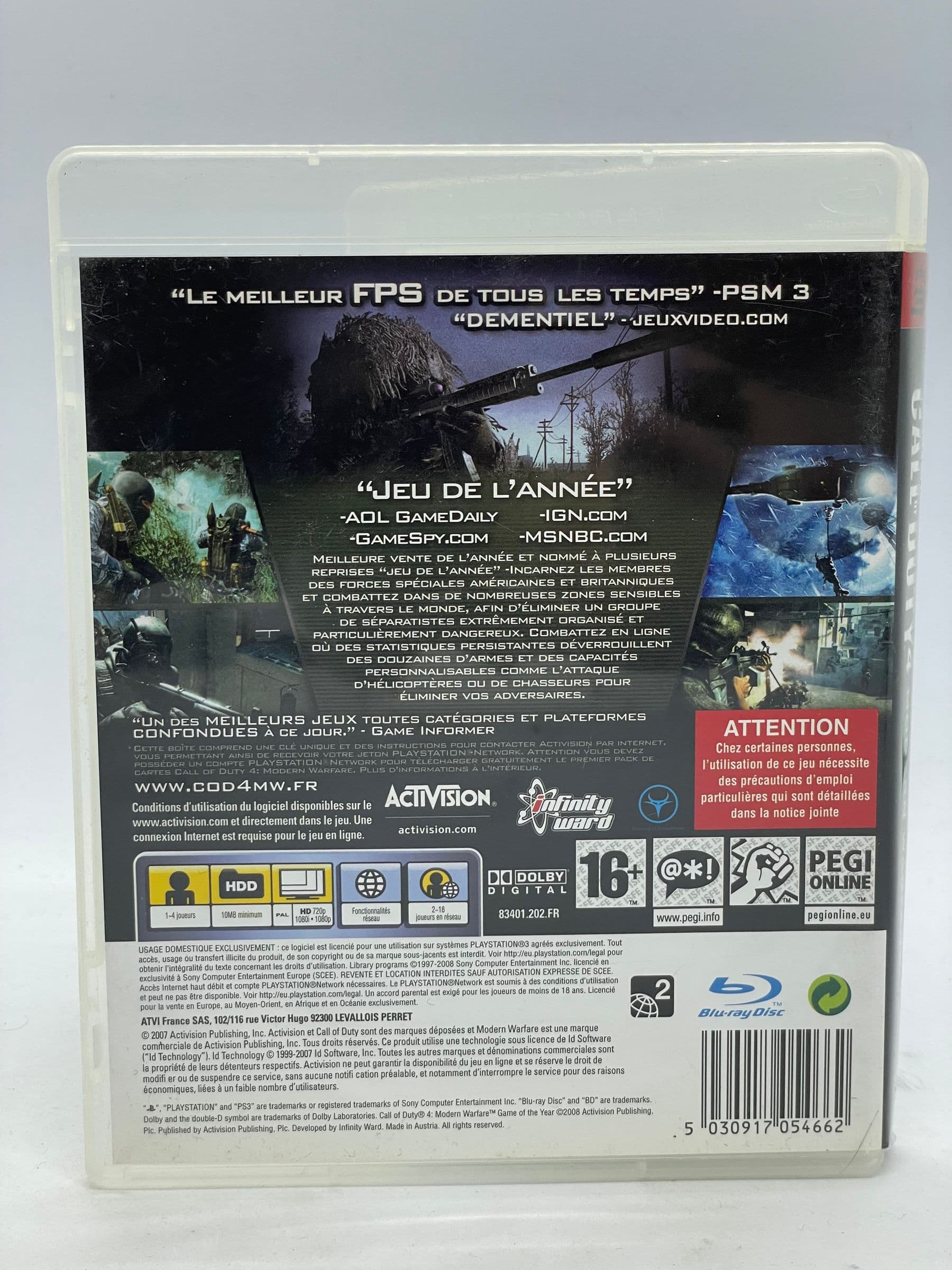 Call of Duty 4 Modern Warfare PS3 (FR)