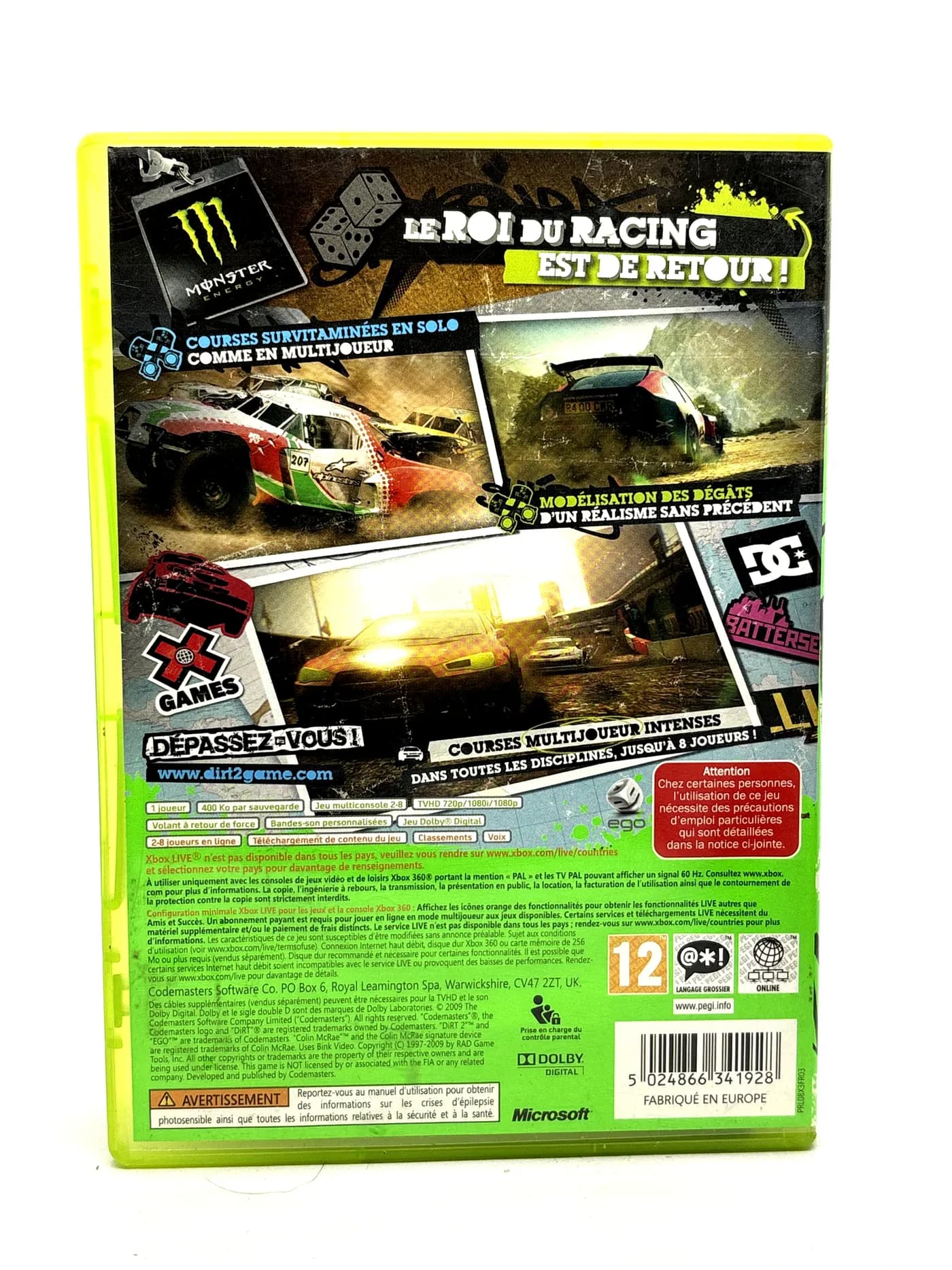 Colin McRae Dirt 2 Xbox 360