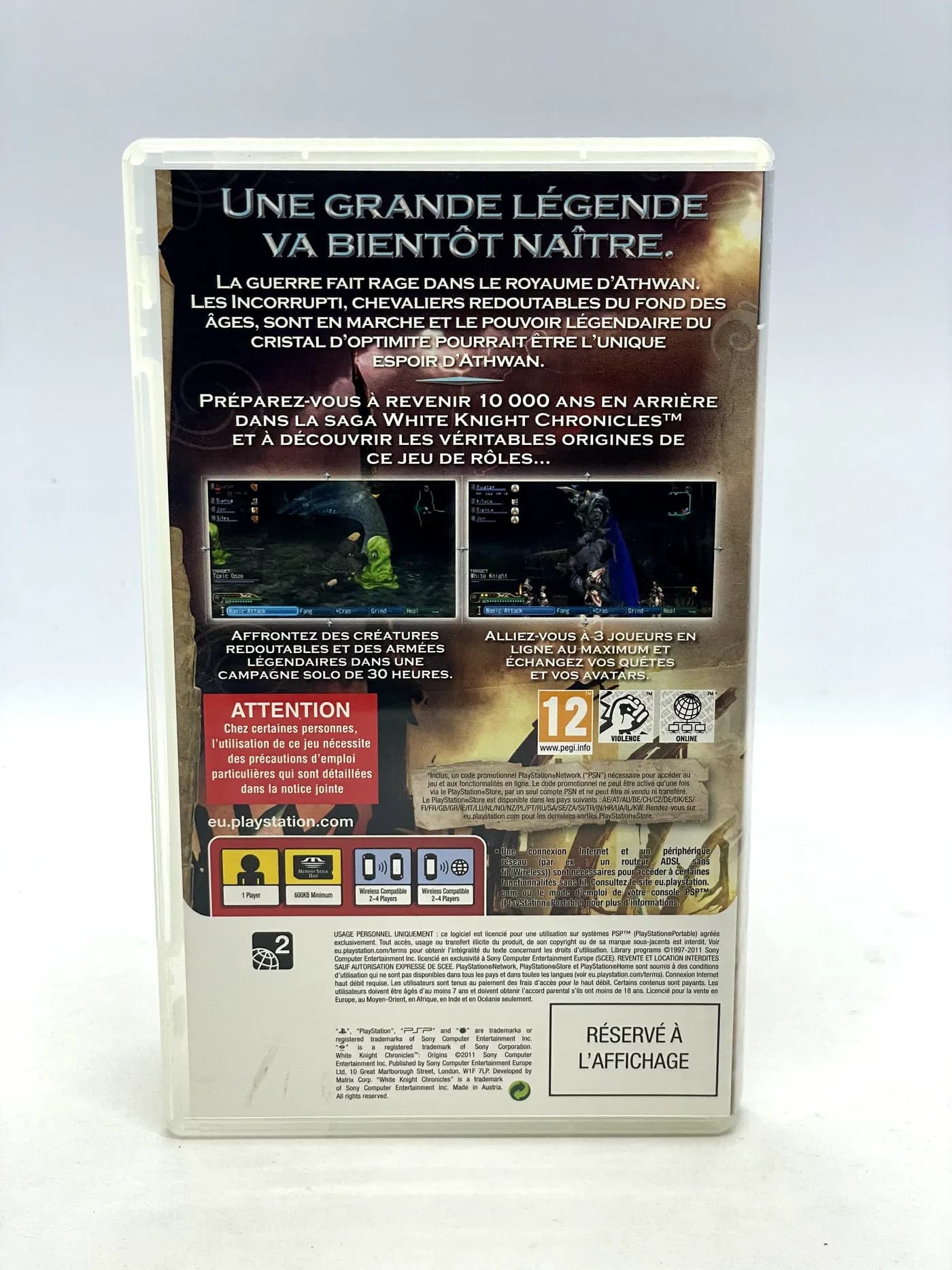 White Knight Chronicles: Origins PSP (Promo)
