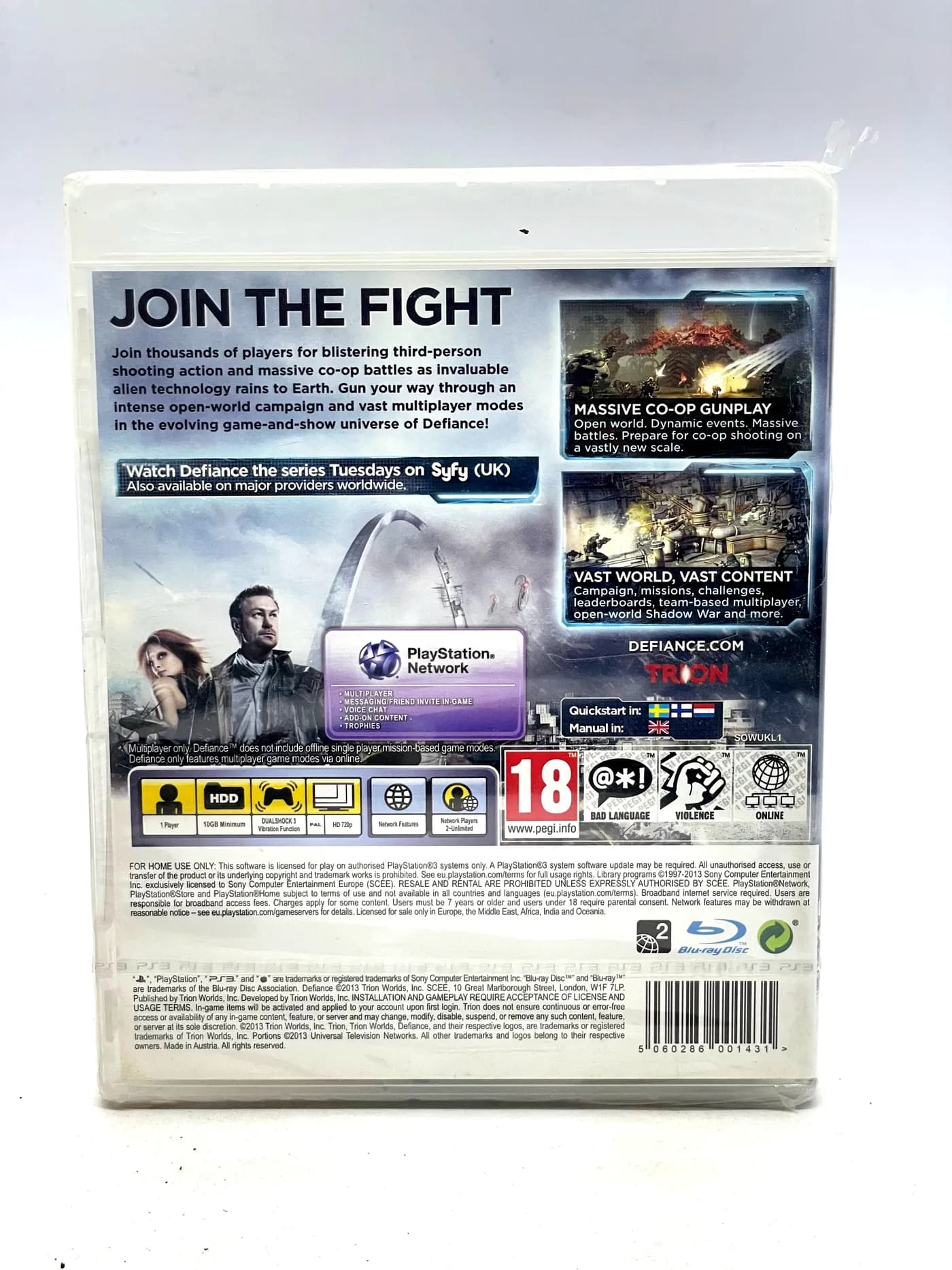 Defiance PS3 (New & Sealed)