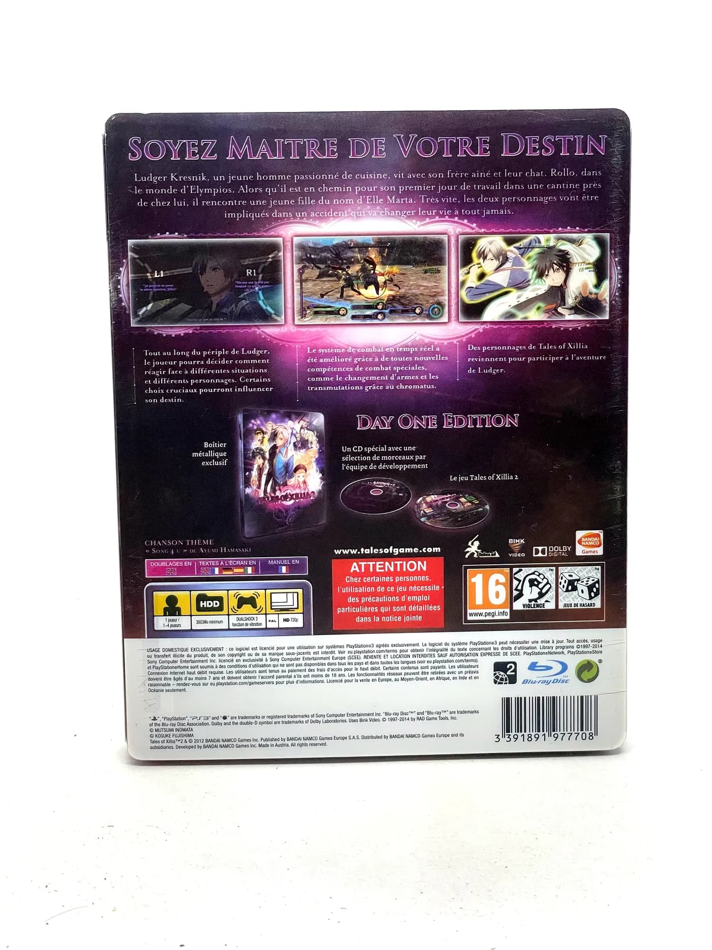 Tales of Xillia 2 Day One Edition Steelbook PS3