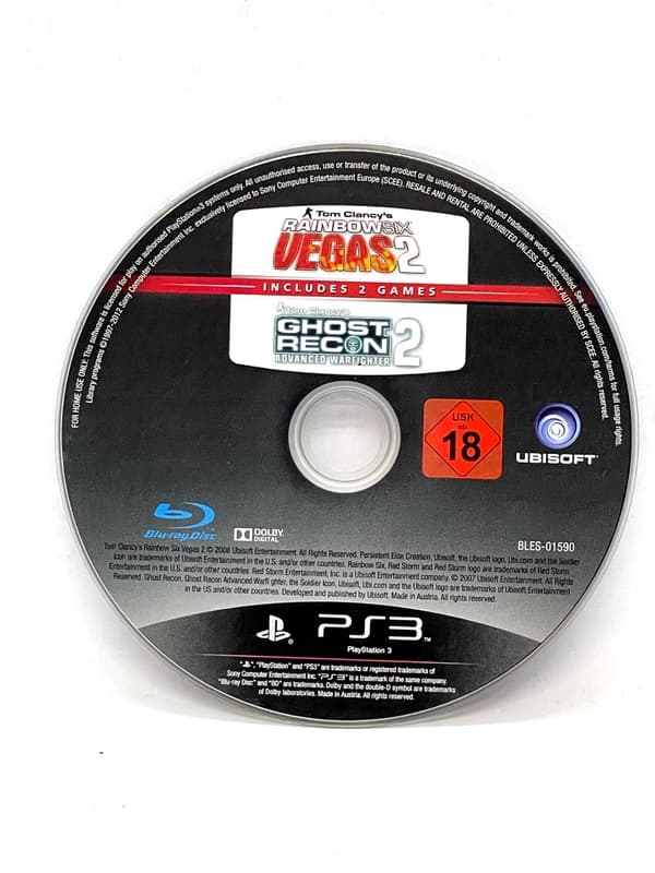 Rainbow Six Vegas 2 + Ghost Recon Advanced Warfare 2 PS3 (game only)