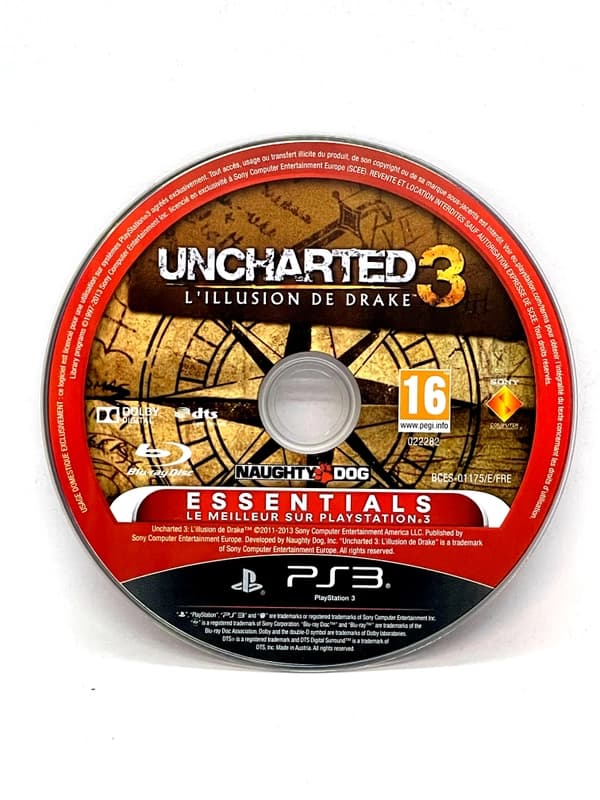 Uncharted 3 PS3 (game only)