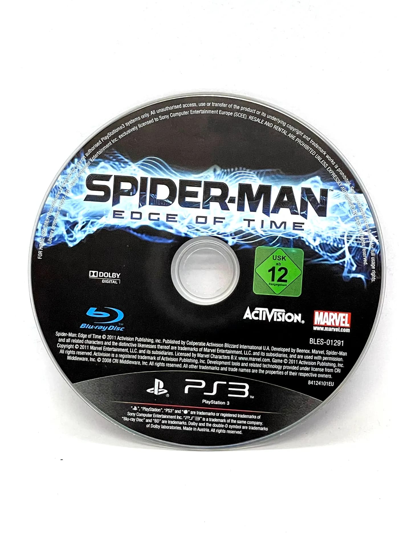 Spider-Man Edge of Time PS3 (game only)