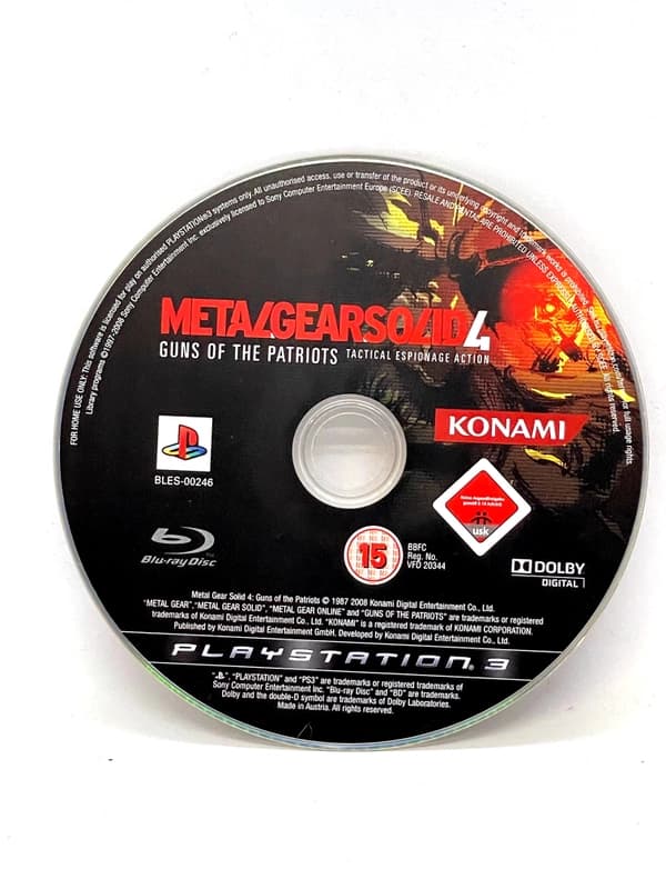 Metal Gear Solid 4 PS3 (sama gra)