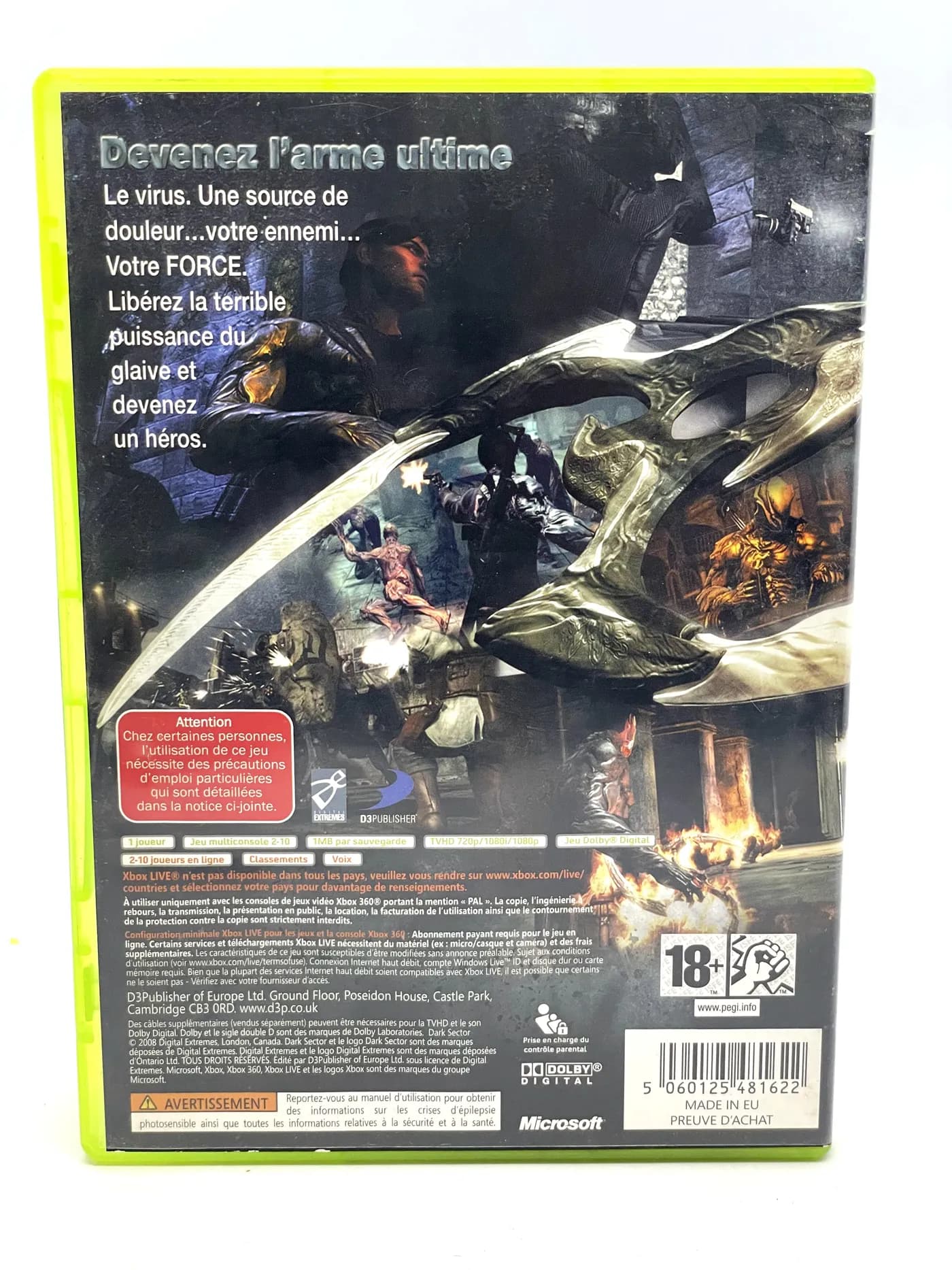 Dark Sector Xbox 360