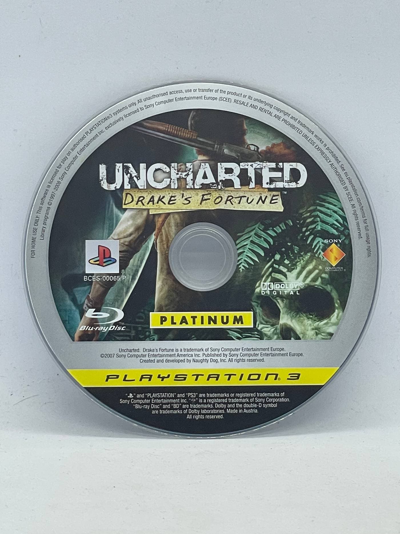 Uncharted Drake's Fortune PS3 (only game)